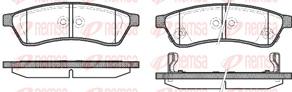 Remsa BremsbeläGe Bremsbelegsatz Hinten Passend FüR Chevrolet Epica-image