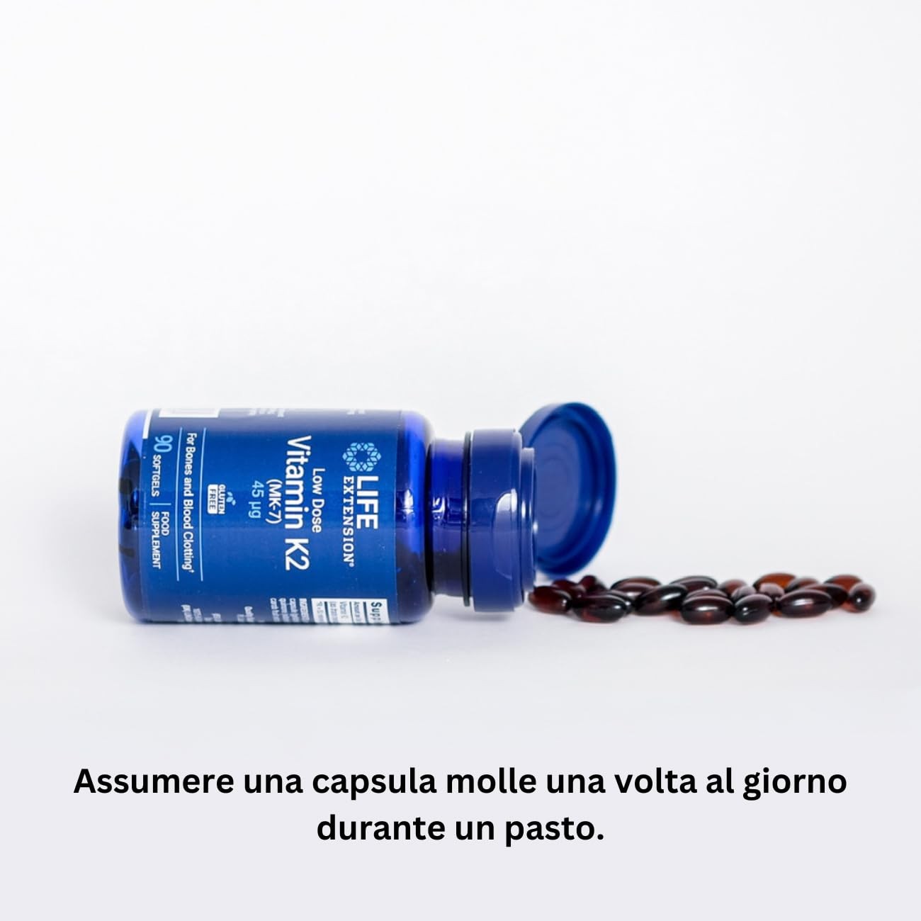 Vitamina K2 MK-7 45 mcg: 90 Capsule per Ossa di Ferro! Offerta - 4