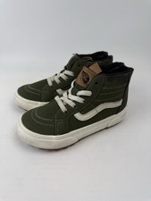 Vans Sk8-Hi MTE Toddler 8.5 Olive Green High Top Zip Sneakers Grape Leaf