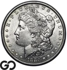 1880-O Morgan Silver Dollar Coin, Better Date, Choice AU++
