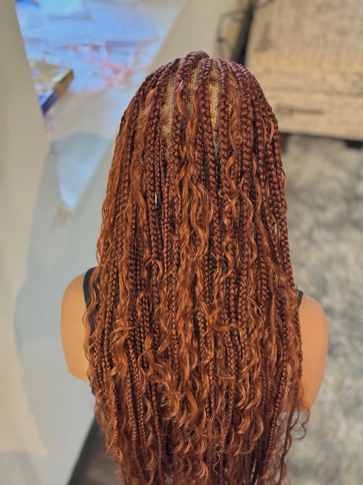 Ready To Ship Next Day, (free Shipping). Full Lace Boho Braided Wig - Image 4 of 4