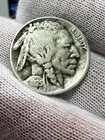 1925 D Full Date 1/2 Horn Buffalo Nickel -  Nice Better Date US Coin!
