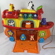 VTech Animal Adventures Ark Playset 6 Animal Figures Interactive Lights Music.