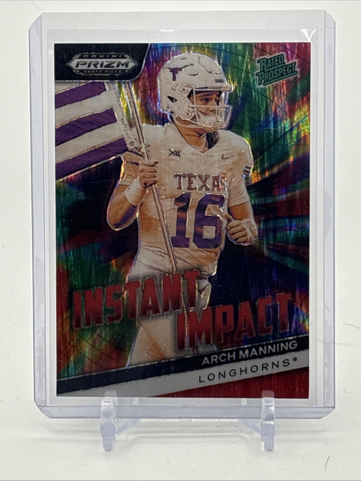 2024 Panini Prizm Draft Picks - Instant Impact Arch Manning #II-AM Red Flash /49