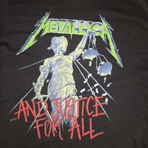Vtg 1988-89 Metallica And Justice For All Tour Shirt XL Spring Ford Lady Justice - Picture 3 of 24