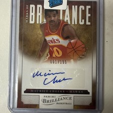 2012-13 Panini Brilliance Maurice Cheeks Marks of Brilliance #/199 #33 Auto