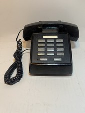 Vtg Radio Shack Black Push Button Phone