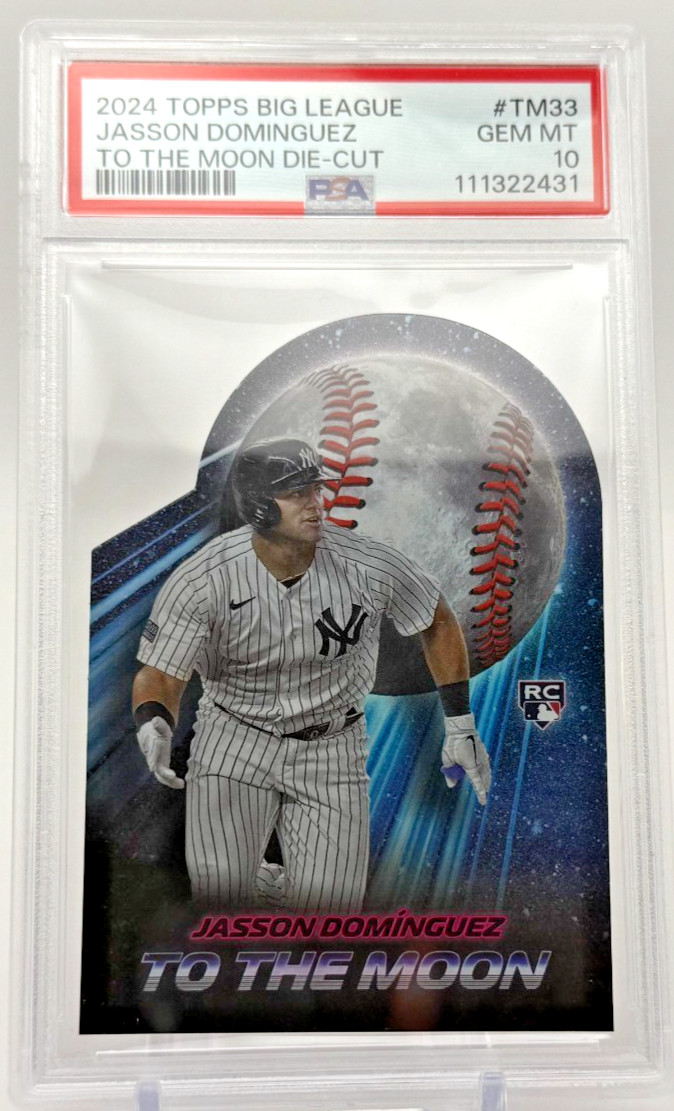 PSA 10-2024 Topps Big League -Jasson Dominguez To the Moon Die-Cuts #TM-33 (RC)