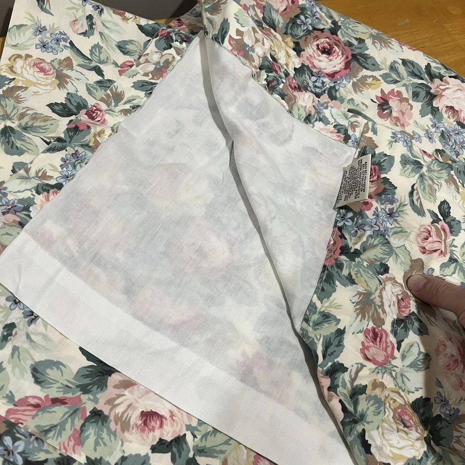 "Paneles de jardín de rosas Croscill Arbor de colección (2) 42x84"" Cottagecore repollo floral" Foto 3 de 4