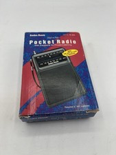 Original VTG Radio Shack 12-454 Optimus Black AM/FM Pocket Radio MINT Tested