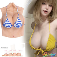 Silicone B-H Cup Fake Boobs Realistic Breast Forms For Crossdresser Drag Queen
