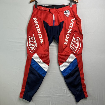 #ad TLD Troy Lee Designs Honda Pants Mens 32 Red SE Off Road Motocross Speed Equip $44.87