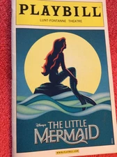 PLAYBILL DISNEY'S THE LITTLE MERMAID 2009 CHELSEA MORGAN STOCK