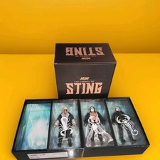 OPEN AEW Jazwares Legacy of Sting 3 Figs Set WCW TNA WWE Crow Joker Surfer