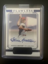 2021 Panini Flawless PERFORMANCES Steve Carlton Auto Blue #/7 FP-SC