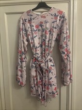 Full Pink Flower Sequined party/ cocktial Dress Size 12