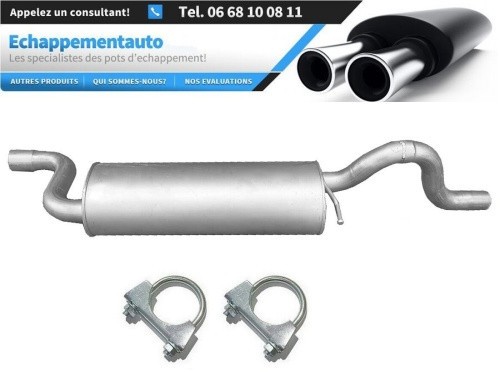 Silencieux central d'échappement en acier renforcé pour Chrysler Town & Country 3.8 4.0 2008