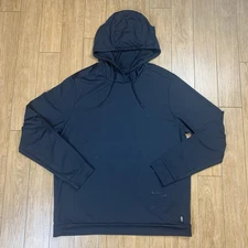 Rhone Essentials Hoodie Men L Black Performance Stretch Sweatshirt *READ