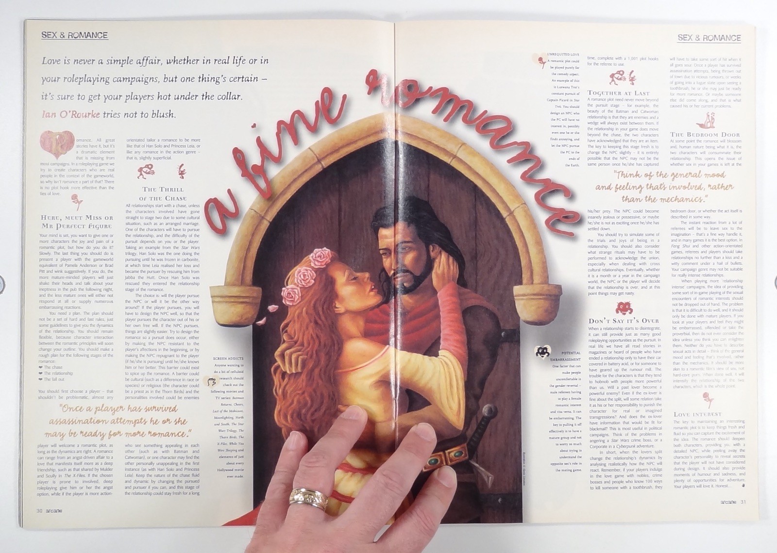 1997 Feb ARCANE UK All Genre TTRPG zine HORROR SYSTEM fantasy scenarios DEATH &c