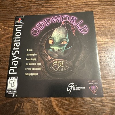 MANUAL ONLY Oddworld: Abe's Odyssey W/Reg Card (Playstation) NO GAME