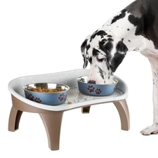 Dog Bowl Stand - 8.5 Inch Tall Feeding Tray for Dogs and Cats, Dog Bowl Stand...