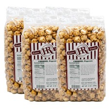 Caramel Popcorn  Pack of 4  8 oz  HR Poppin' Snacks