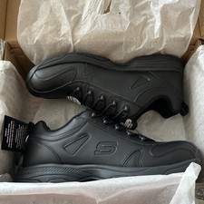 Skechers Work Men's Slip Resistant Dighton Strits Work Sneaker Black 10