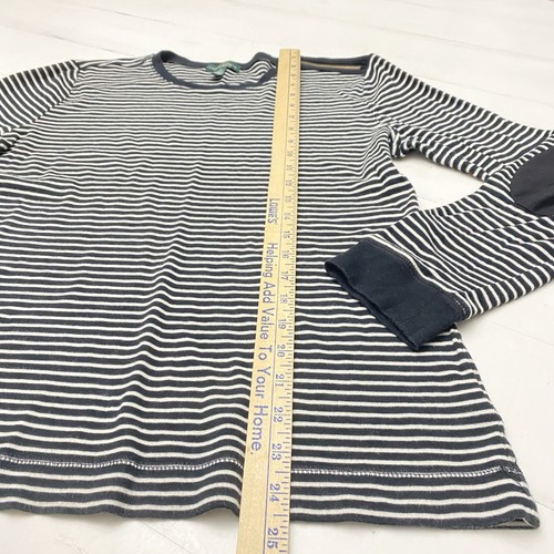 Lauren Ralph Lauren Striped Long Sleeve Elbow Patches Shoulder Zip Women's XL - Picture 2 of 12