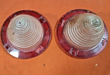 2-1961 PAIR Impala Bel Air Guidex Rear Back Up Reverse Light Lamp Lens 5151997