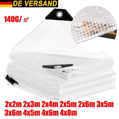 Abdeckplane transparent Leno 140g/m² Gewebeplane Holzplane Schutzplane Plane DE