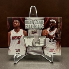 2009-10 Upper Deck - Dual Game Materials LeBron James, Dwyane Wade