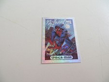 1994 MARVEL MASTERPIECES HOLOFOIL CARD SPIDER-MAN SIGNED GREG HILDEBRANDT, COA