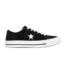 Converse One Star Low Black Suede