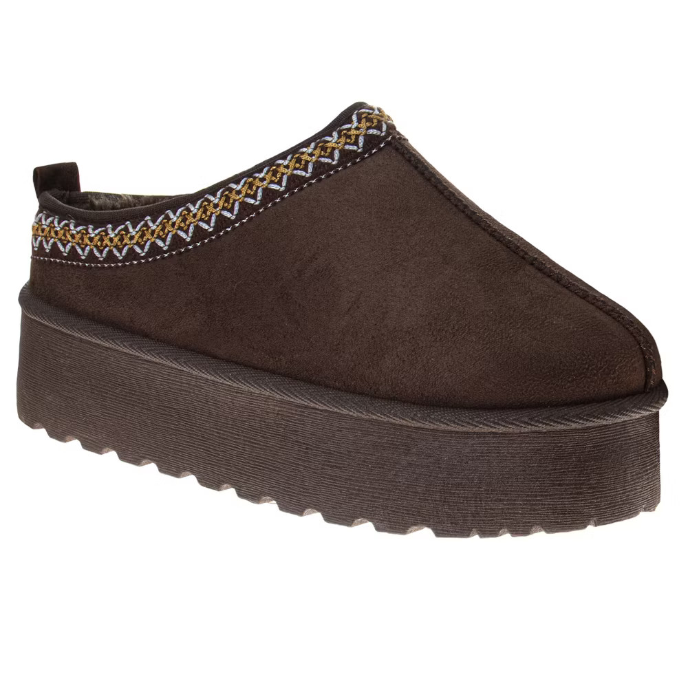 Avalanche WomenS Slip On Cozy Slippers Brown Size 6 5890₽