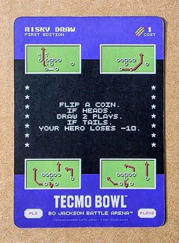 Bo Jackson Battle Arena Tecmo Bowl Play 2 PL2 Risky Draw SSP