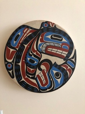 NW Pacific Art -Drum.  Collector's item. E.A. Hunt