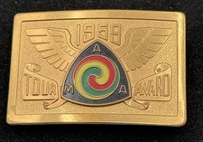 1959 Vintage Motorcycle Ama Tour Award Belt Buckle Antique Collectible UNUSED