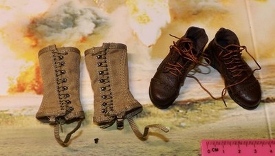 Maßstab 1:6 WWII US Stiefel Gamaschen von Medic Wade A80189