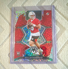 Panini 2022 Mosaic Red Sparkle Skylar Thompson Rookie Card #366 Miami Dolphins. rookie card picture