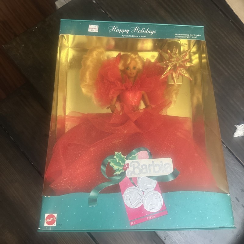 Vintage Happy Holidays Special Edition 1990 Christmas Barbie #4098 Mattel