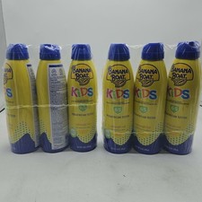 Banana Boat Kids Lightweight SPF 65 Sunscreen Spray 6oz, 6 pack EXP: 10/2026