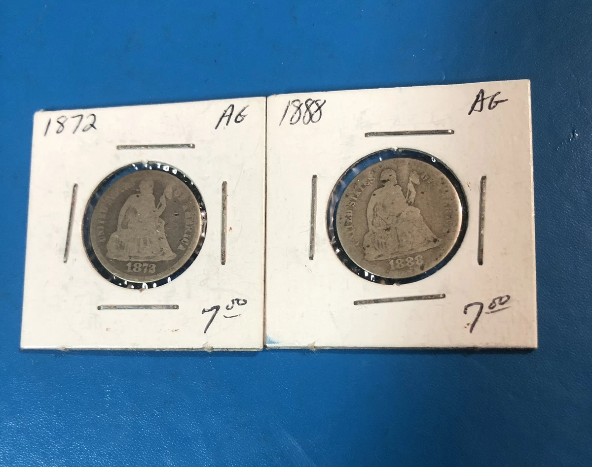 曾流通1888 年坐姿自由女神硬币(1837-1891) | eBay