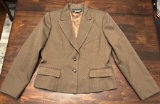 Harve  Benard Brown Blazer Women  s Size 16