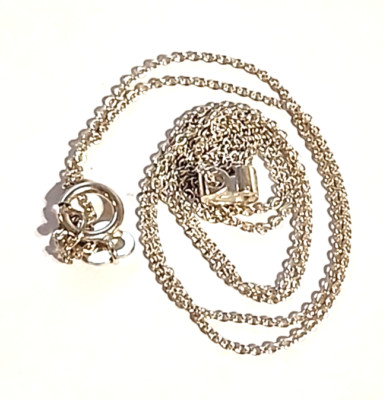 Sterling Silber 925 Halskette Kette c Anhänger 17 cm minimalistisch