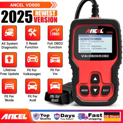 OBD2 Diagnosegerät Auto Gerät Alle System EPB Öl TPS Scanner fit für VAG VW Audi