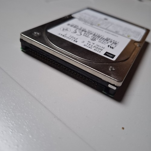 Vintage Laptop Disk Drive HDD 2.5" TOSHIBA MK1003MAV 1083mb IDE/PATA Retro - Zdjęcie 5 z 5
