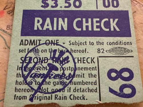 Vintage 1964 Yankee Stadium Ticket | Memorabilia - Picture 9 of 10