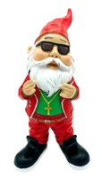 Weihnachtsmann Rocker Zwerg Dekofigur Weihnachtsdeko Innen Und AußEnbereich