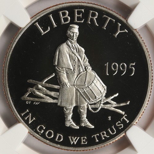 1995-S 50c Civil War Battlefields Commemorative Half Dollar NGC PF69UCAM - Picture 3 of 4