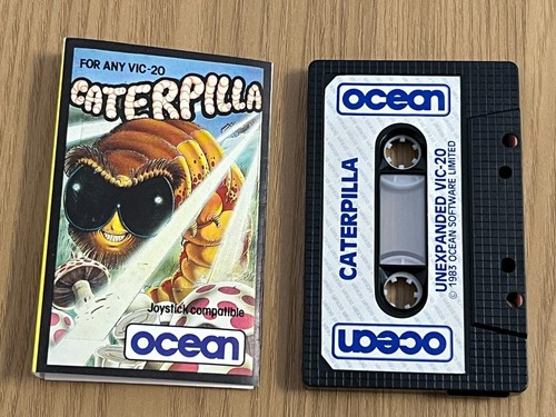 Ocean Caterpilla VIC 20 Vintage Cassette - Rare Working -👽👾Retro Gift Idea👾👽 - Afbeelding 11 van 24